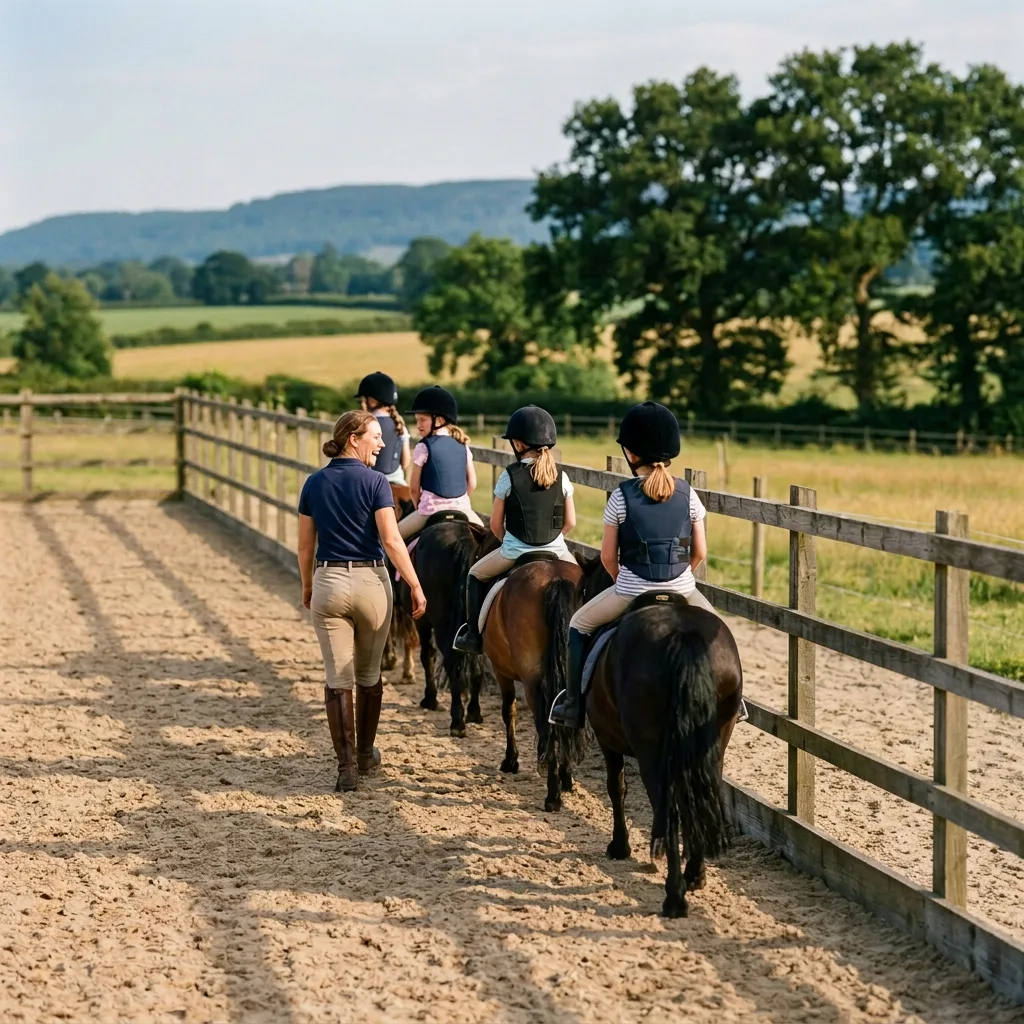 Cours de poney à Saint-Just-d'Avray, Rhône